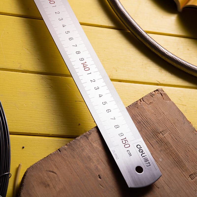 Deli Stainless Steel Metric Straight Ruler
