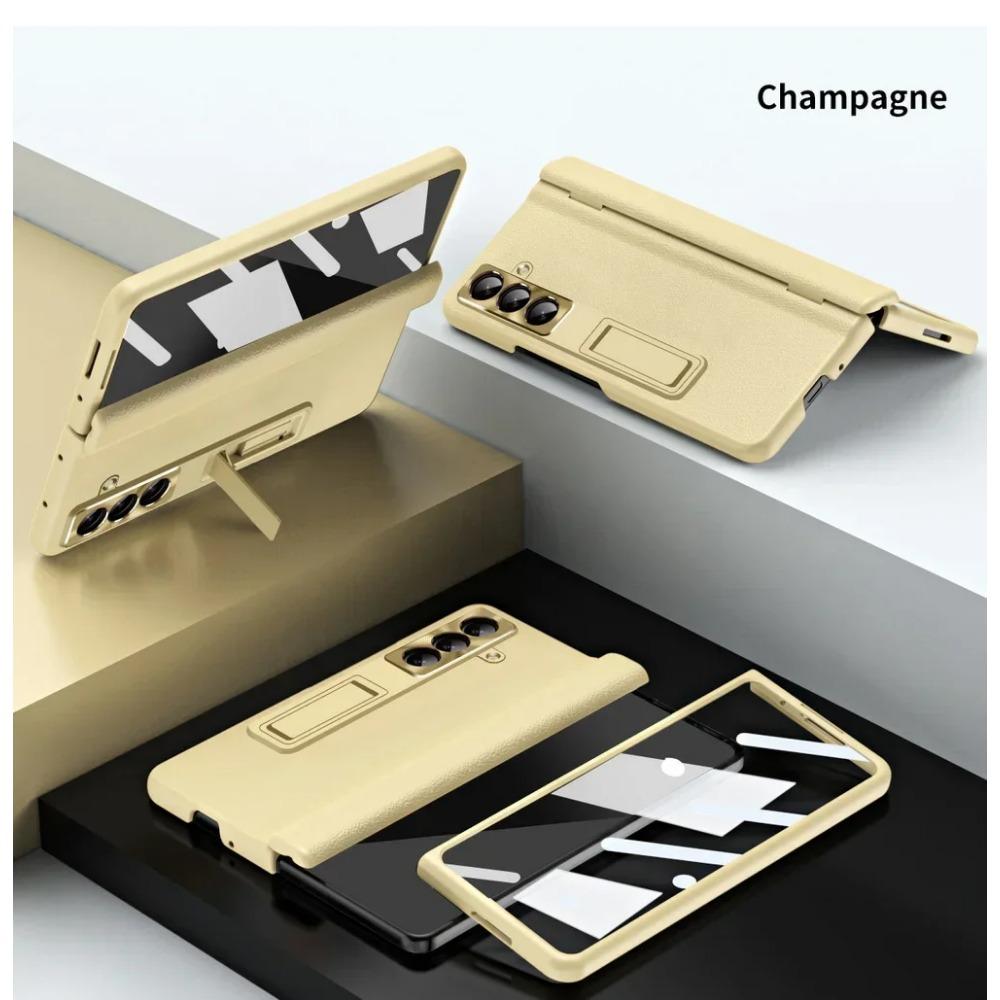 Πολυτελής Επαγγελματικός Αόρατος Ρυθμιζόμενος Στήριγμα Φιλμ από Γυαλί Tempered Θήκη Τηλεφώνου για Samsung Galaxy Z Fold 7 6 5 4 3 Προστατεύει το Πίσω Κάλυμμα