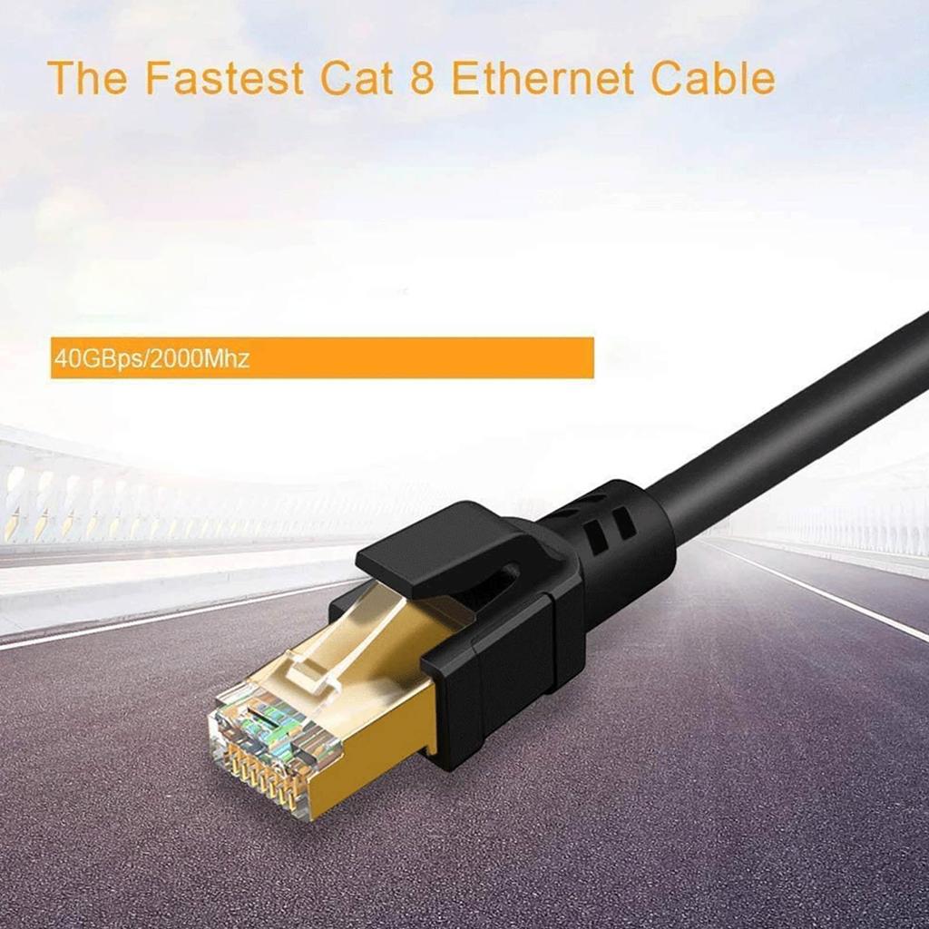 Cat8 Ethernet Cable 40Gbps   Rate 2000Mhz High Speed Internet Cable Cord for PC Router for   for  