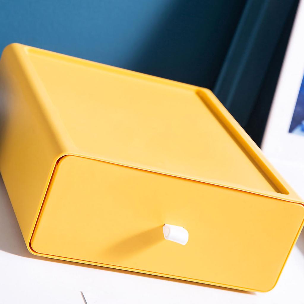 Stolní úložný box Zásuvkový design Vysoká nosnost Stohovatelný Stolní organizér Úložný box pro