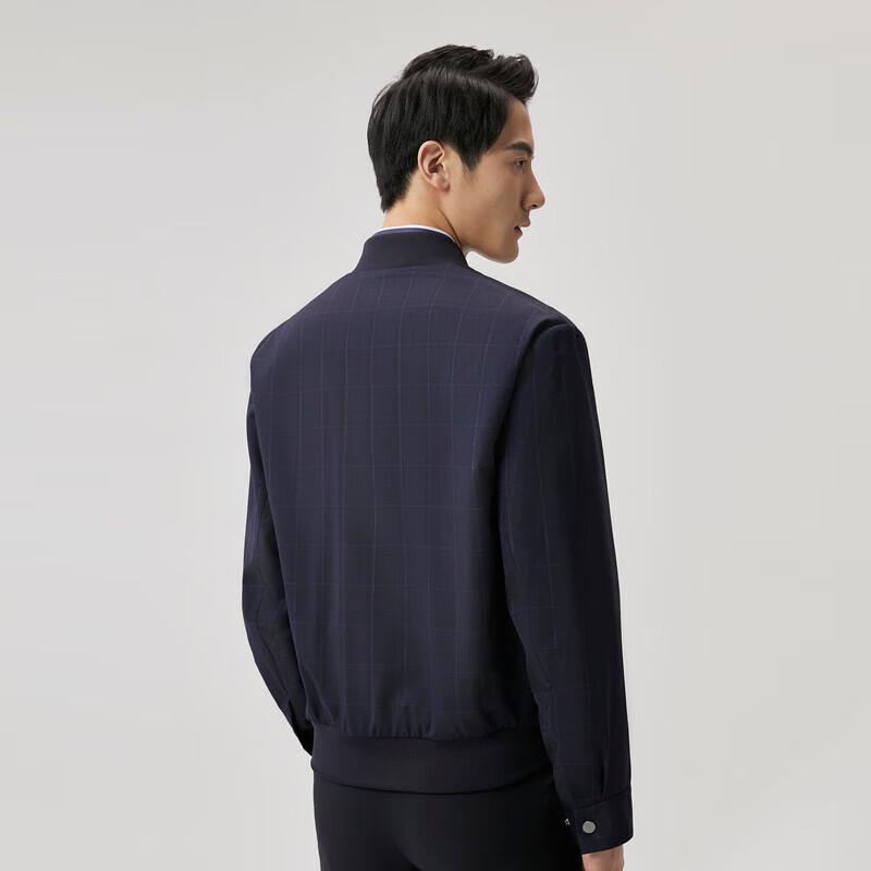 

K-Boxing Men s 100% Wool Stand-Collar Business Casual Jacket 3XL