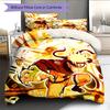 Naruto Uzumaki Naruto Anime Character Pattern Bedding Home Decoration Birthday Gift (1 * duvet cover + 2 * pillowcase, without core)