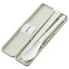 Skater Chopstick Spoon Combination Set 18cm Antibacterial Treated Lunch Box for Adults Comes with Silicone Cushion and Doesn't Make a Sound Made in Ja