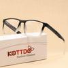 Women's INS Style Retro Square Frame Blue Light Blocking Reading Glasses with Plus Diopters Stylish Men's Presbyopia Glasses