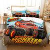new Blaze Cartoon Monster Machines Bedding Set,Duvet Cover Bed Set Quilt Cover Pillowcase,King Queen Twin Size Boys Girls Adults