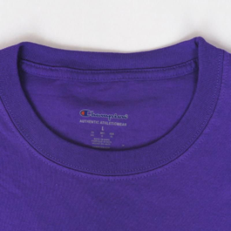 Champion Plain Short Sleeve Tee   Purple T425 Purple