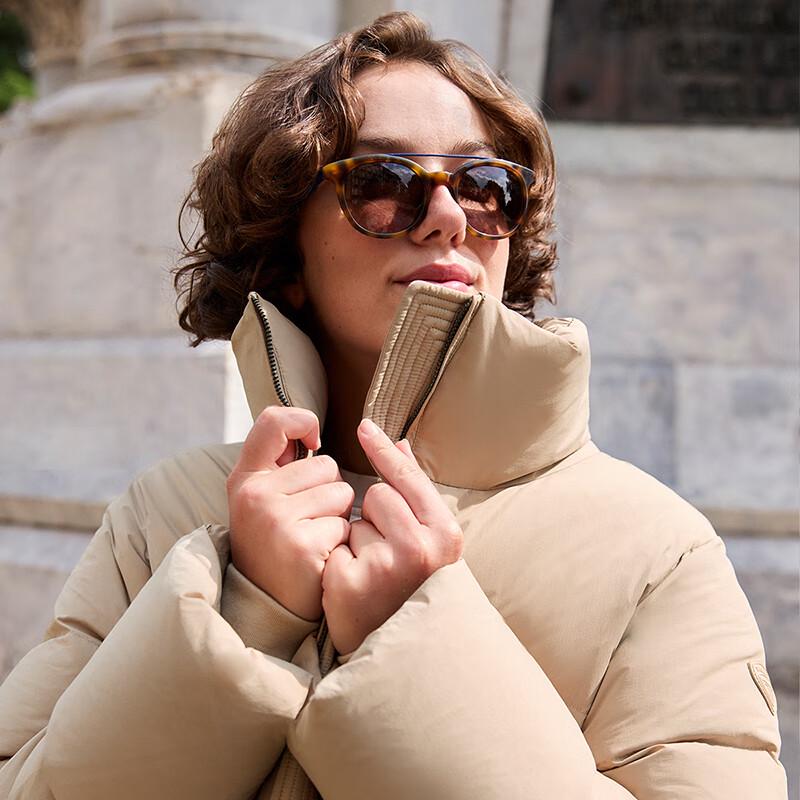 Tanboer Women's Short Goose Down Puffer Jacket