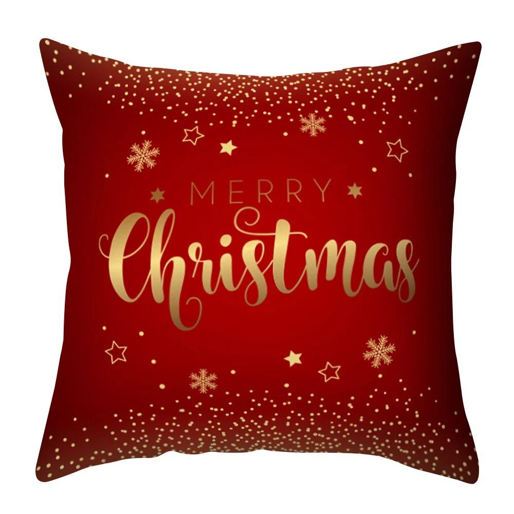 Weihnachts-Themed Kissenbezüge Auto Ornamente Büro Santa Claus Wohnzimmer Sofa Hause Kissenbezüge