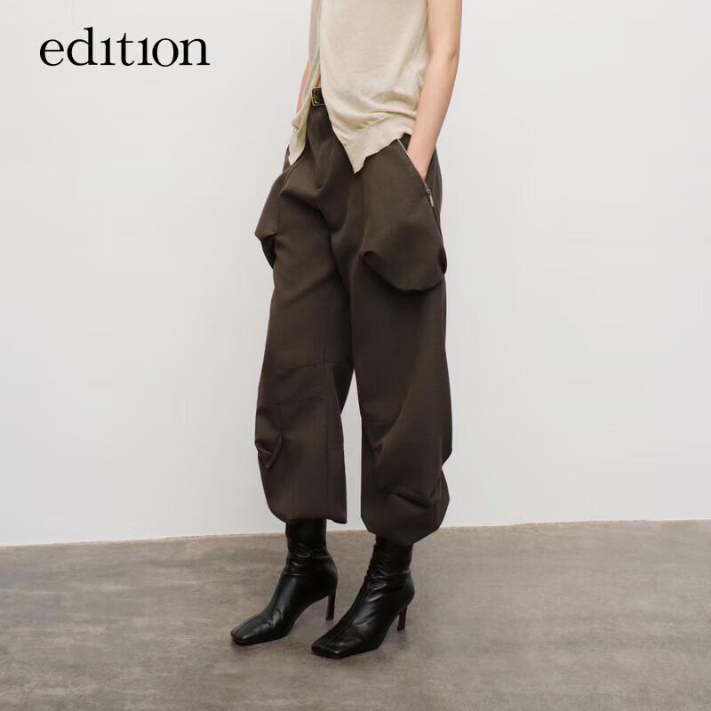 Dámské cargo kalhoty s vysokým pasem