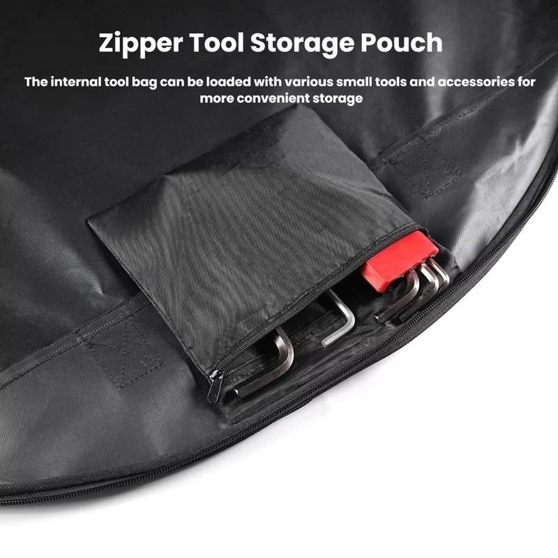 Outdoor Bicycle Tire Storage Bag Black Nylon Wheel Carry Bag Cover Sports 700C Road Bike Bikes Tire Wheel Bag