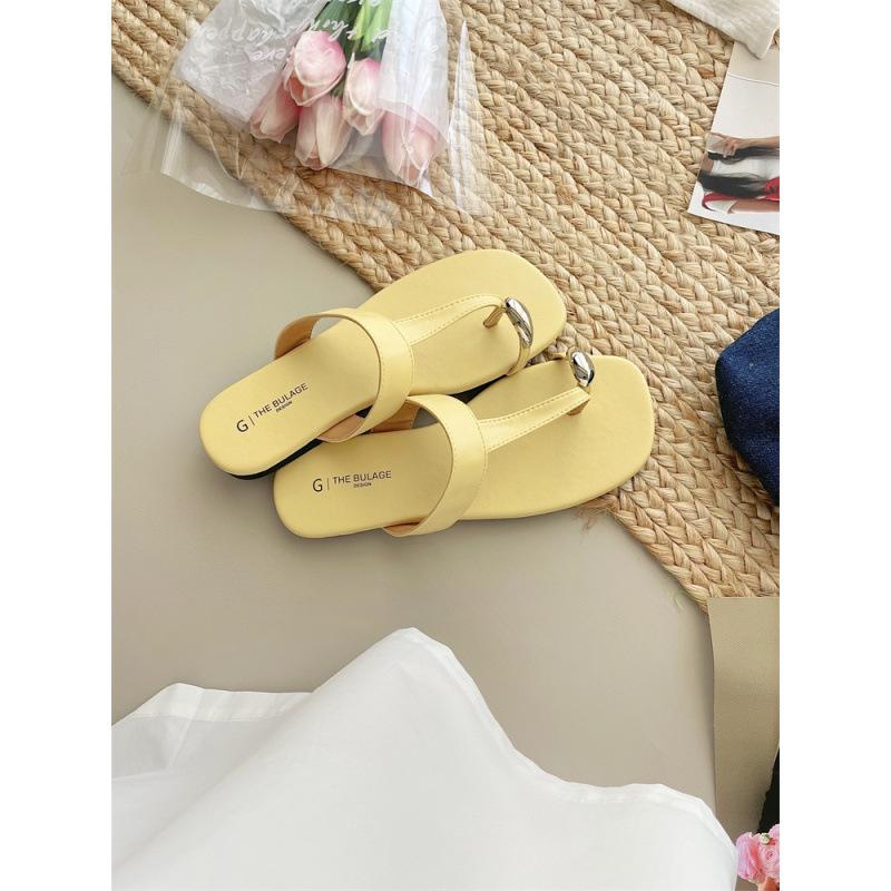 2025 Spring and Autumn New Fashion Versatile Set Toe Herringbone Design Temperament Fashion Metal Niche Cool