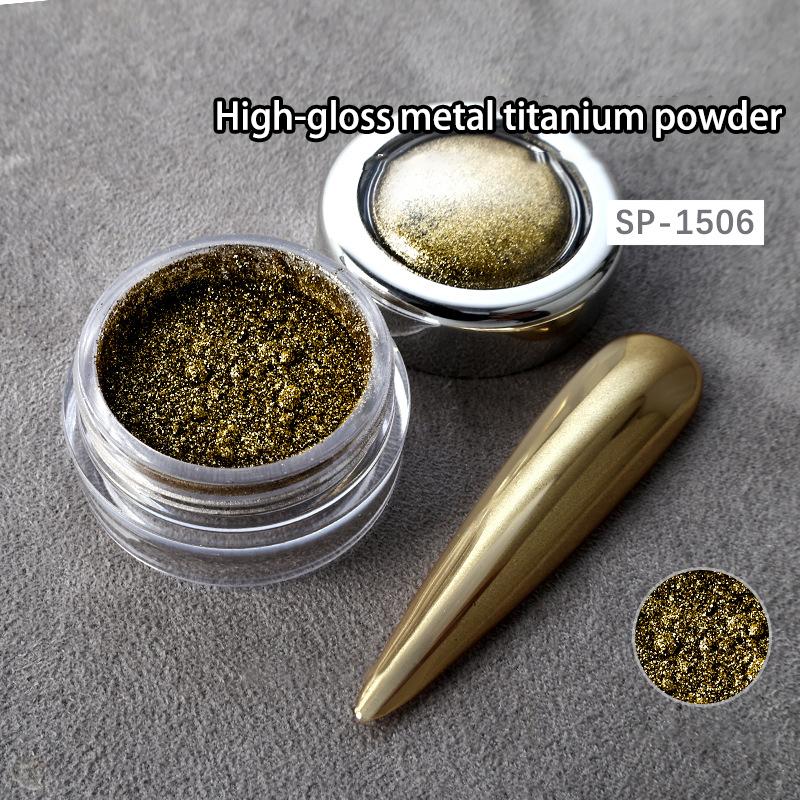 Metallic Mirror Powder Nail Art Glitter Rose Gold Champange UV gel Polish Chrom Dust Metallic Effect Painting Pigment