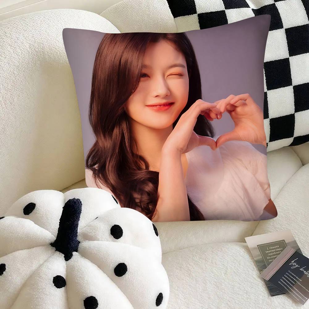 Kim You Jung Korean Actors Pillow Case Square Pillow Bedroom Sofa Leisure Comfort Cushion Car Home Decoration