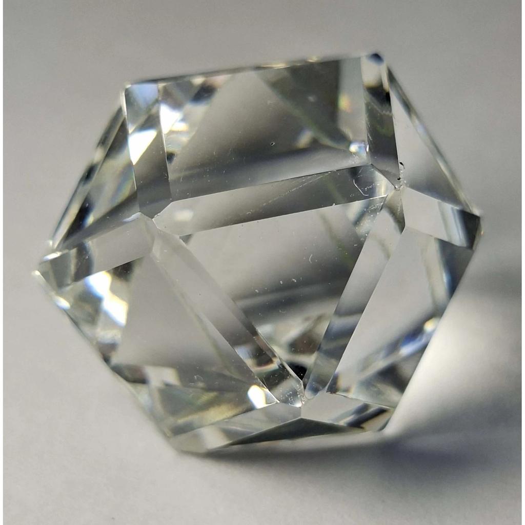 Lab Created White Topaz 100-102 Ct Fancy Cube Cut Certified Beautiful Gemstone