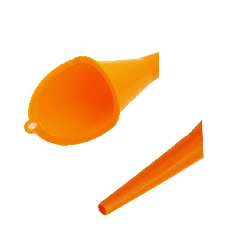 Car Long Stem Funnel Car Motorcycle Gasoline Oil Fuel Filling Tools Portable Anti-splash Plastic Oil Funnel Auto Accessories