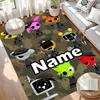 Custom Name Personalized Sprunki Game Print Carpet, Versatile Home Decor Rug, for Playroom, Apartment, Balcony, Entryway, Hallway Gift