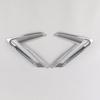 Front Fog Light Lid Lamp Cover Trim For  Honda CRV CR-V 2pcs ABS Chrome