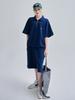 TAILOR STUDIO [Set] Training Tennis Half Zip (Navy)