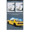 1/24 Mazda RX7 Initial D Racing Toy Car JDM Model 1:24 Diecast Meatl Vehicle Miniature Sound Light Collection Gift for Boy Kid