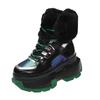 Winter Women's Snow Boots Ankle Boots with Fur Warm High Boots Outdoor Plush Shoes New Anti-skid Chunky Leather Sneakers