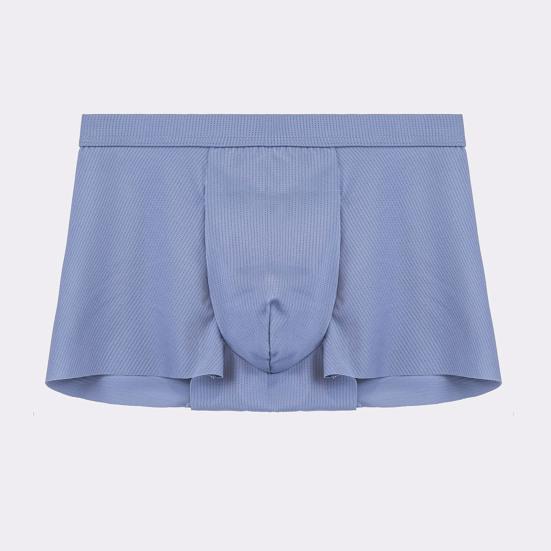 Ropa interior tipo bóxer con diseño 3D de efecto sin dejar huellas, de tiro medio, de color liso, diseño ergonómico convexo en forma de U