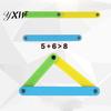 10Pcs/Set 4-10cm Magnetic Geometric Strips Tools Building Polygon Learning Aids
