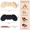 JUTOSU Heel Pads, Cushion Pads, Heel Protection Pads, Shoe Heel Protection Pads, Anti-Slip Pads, Prevents Shoes from Slipping Off, Prevents Slip-Ons,