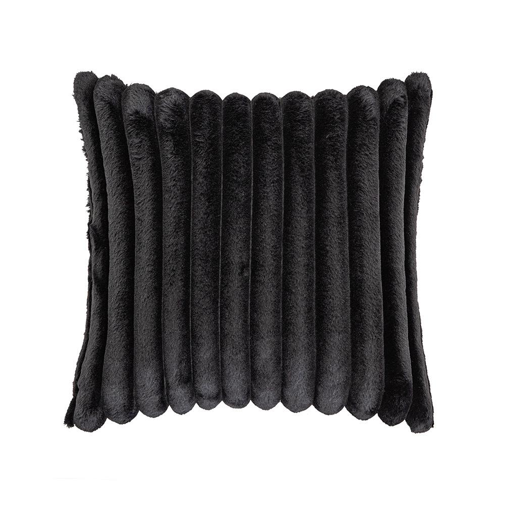 Autumn and Winter Short Plush Pillow Long Hair Vertical Rabbit Fur Soft Pillow Cushion Living Room Bedroom Sofa Pillow Cover