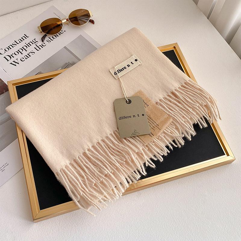 45 Color Winter Scarf For Women Long Warm Cashmere Scarves Hijab Solid Lady Shawl Wrap Female Pashmina Bandana Head Stole