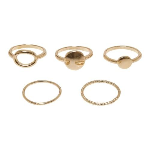Urban Classics Unisex Adult Stackable Ring (Pack of 5)