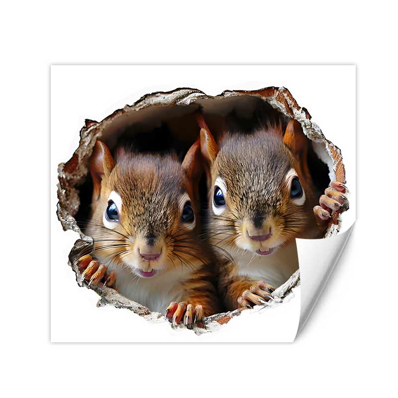 

Забавная Наклейка на Стену Белка Мышь, Наклейки на Крышку Унитаза, Вход в Спальню Гостиную Веранду Декор Дома Водонепроницаемые Наклейки S744 A-12cm Longest Side