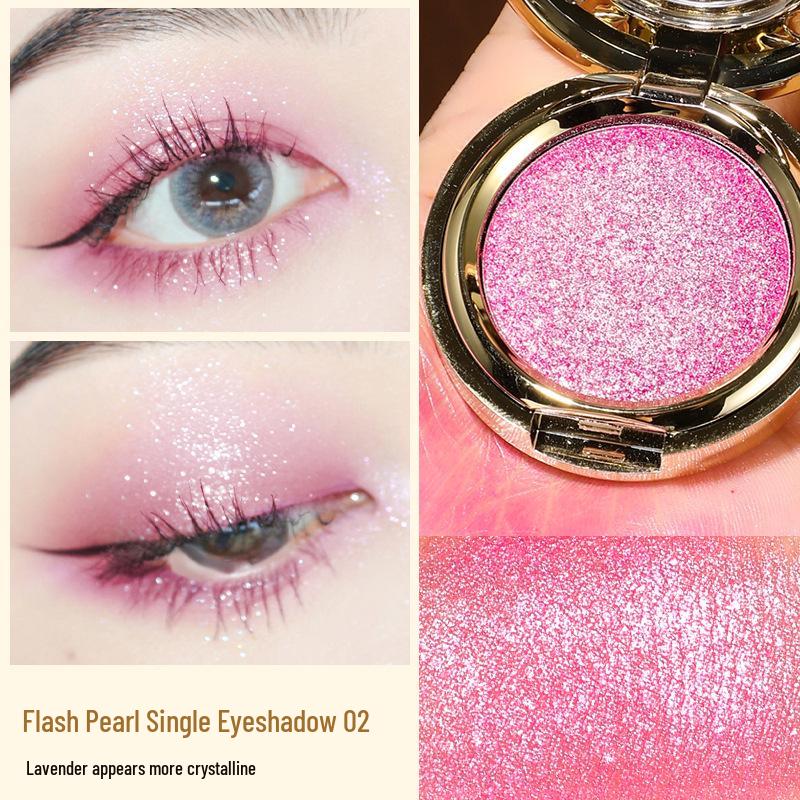 

MYHO 3D Мерцающие тени для век: Макияж в земляных тонах с флешем и перламутром Single Color Flash Eyeshadow