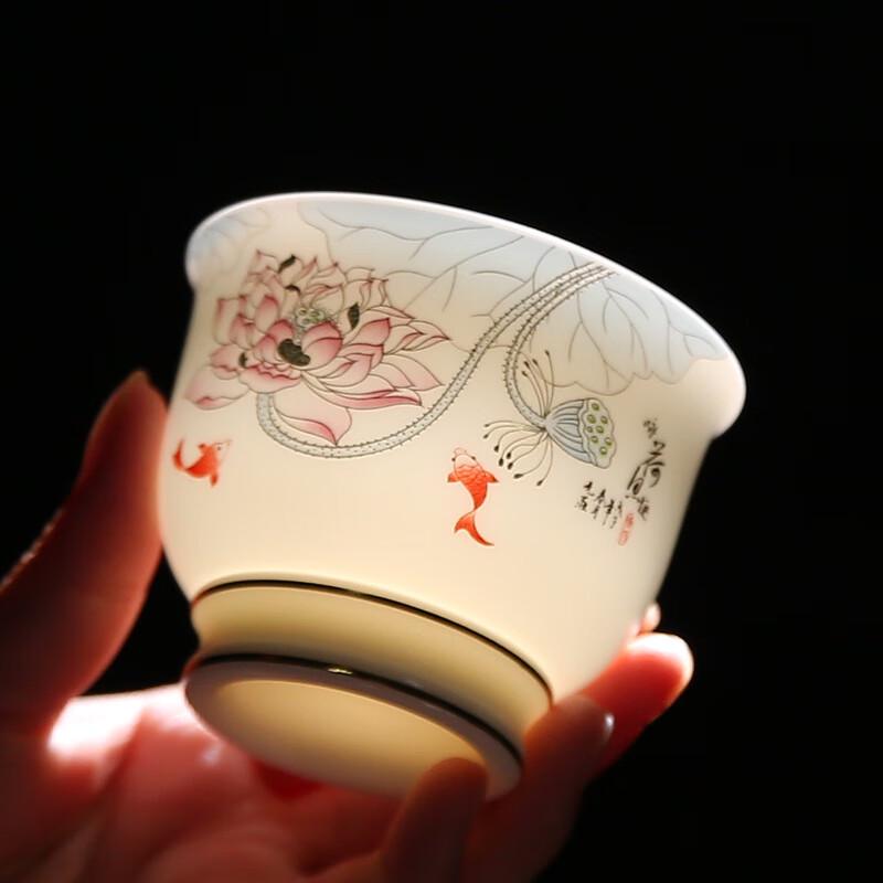 Chaxun Mutton Fat Jade Style Master Tea Cup
