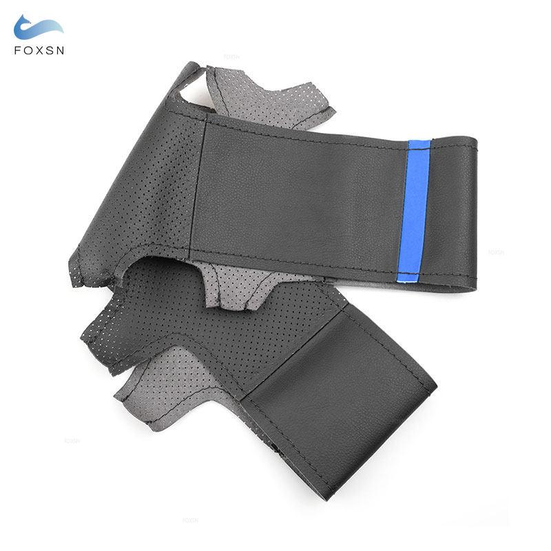 Car Accessories Steering Wheel Cover Microfiber Perforated Leather Trim For Toyota Prius 20 XW20 2004 2005 2006 2007 2008 2009