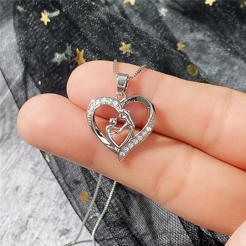 Collana Girocollo Con Ciondolo A Cuore – Oro, Regalo Per Donne E Ragazze, Catena Regolabile 40+5 Cm