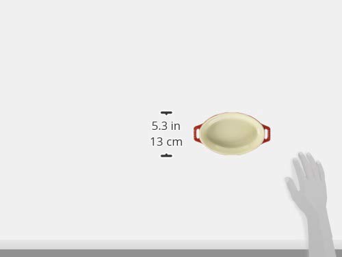 STAUB "Oval Dish, Cherry, 17cm" Ceramic Gratin Dish, Oven and Microwave Safe [Official Japanese Product] Dish 40508-581