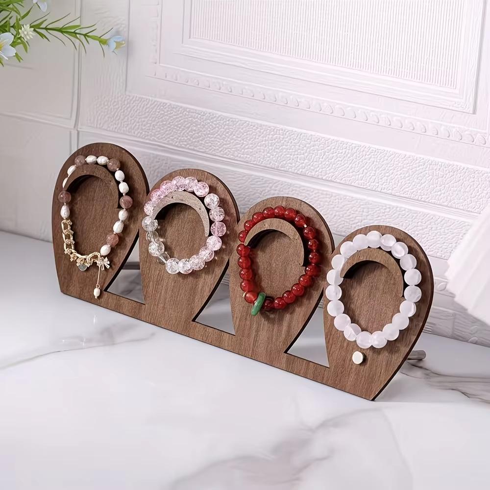 Wood Bracelet Display Rack Firm Necklace Display Stand Classic Bracelet Tray  Jewelry