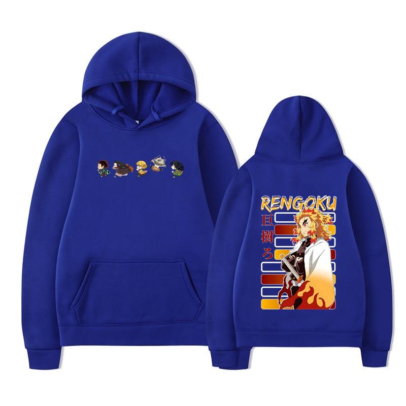 Autumn Anjuro Bakugou Hoodies Men Women Fashion High Street Sweatshirts Vintage Pullovers Tanjiro Hoodie Oversized Tops