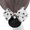 Lady Dance Headdress Women Spring Clips Hairgrips Cover Net Korean Bun Snood Bowknot Hair Bun Cover