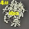 Luminous 3 Way Durable Fishing Swivels Sea Fishing Accessories Rolling Swivels Connector Sea Fishing Hook Size L S