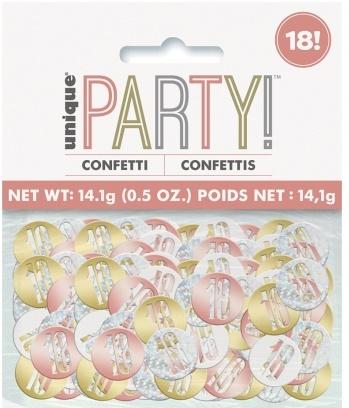 Decorative Confetti 18th Birthday Eighteen 14G