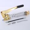 Quanker Heavy-Duty 600CC Transparent Grease Gun for Excavators, Manual High-Pressure Dual Rod Design.