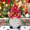 Lighted Christmas Gnome Tree Small Resin Faceless Old Man Christmas Tree Decoration for Holiday