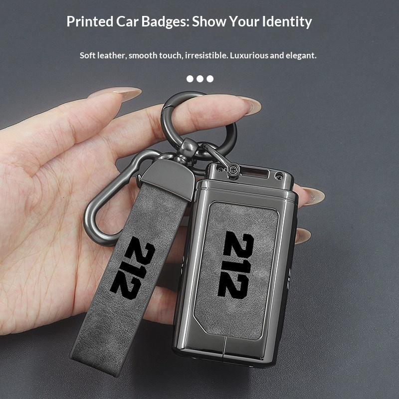 Für Baic Baw Beijing 212 T01 Zinklegierung Leder Anti-Drop Anti-Kratzer Schlüsselanhänger Hülle Schlüsselanhänger Anti-Kratzer Auto Zubehör