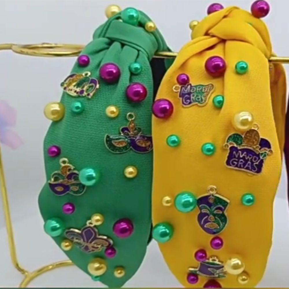 Hand Sewn Rhinestone Knot Hairband Bead Inlaid Crystal Beads Hair Band  Hair Accessories