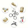 1500Pcs Oil Resistance Rubber O-Rings Gasket Sealing Air Conditioning Compressor Seals  Plumbing