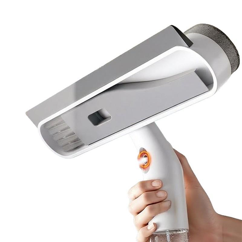 Retractable Window Cleaning Tool: Sprayable Glass Wiper & Dirt Scraper