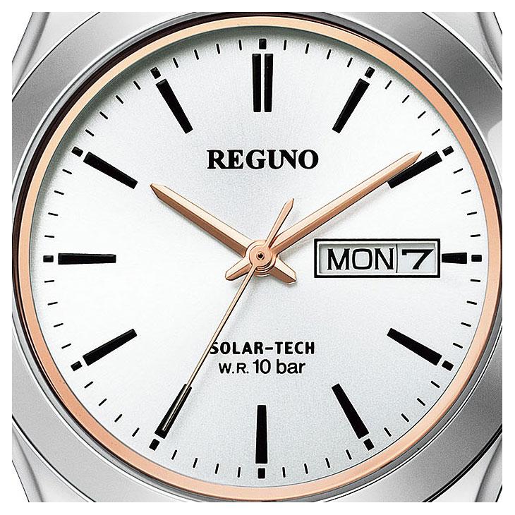 CITIZEN REGUNO KM1-237-91 Мужские часы на солнечной батарее День недели Дата Серебристый Золотой