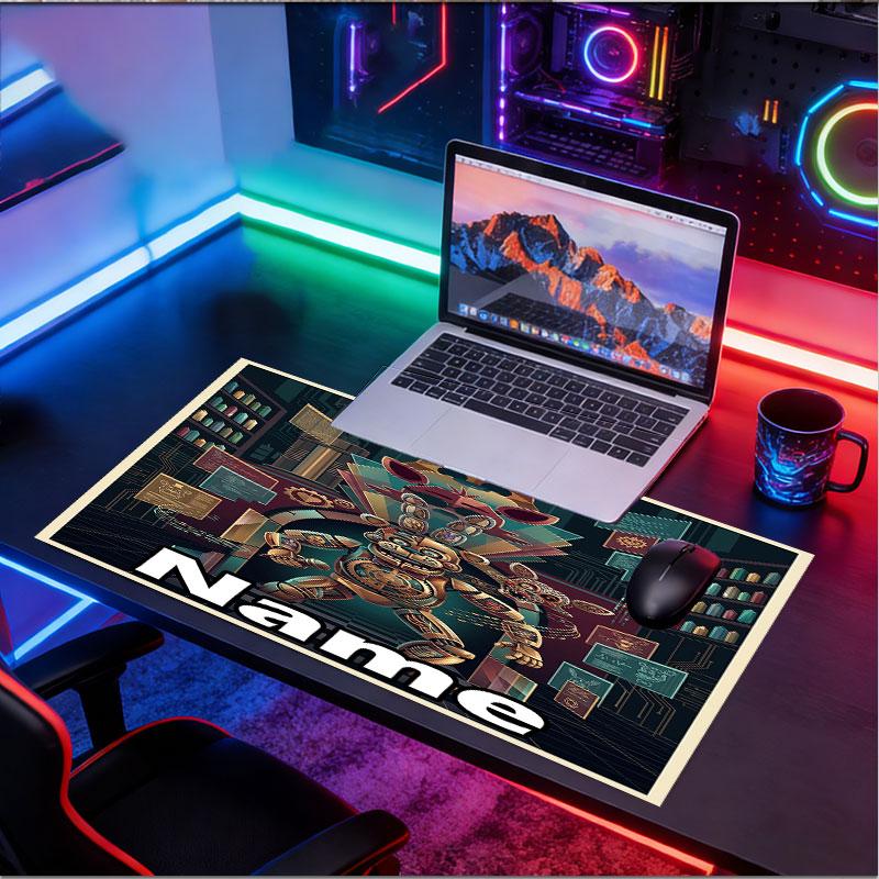 Benutzerdefinierter Name Personalisierte Five Nights at Freddy's Muster Mauspads, Laptop PC Schreibtischmatte, Dekorative Schreibtischmatte für Zuhause Tastaturpad Geschenk