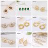 Korean Fashion Green Zircon Small Pendant Charm, DIY Making Earrings Necklaces Components Findings, Jewellery Making Supplies